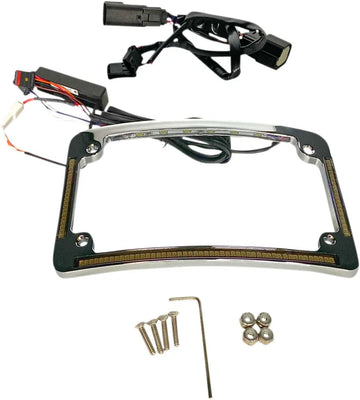 harley davidson flhr [CUSTOM DYNAMICS] – rámeček SPZ s poloměrem LED - 0