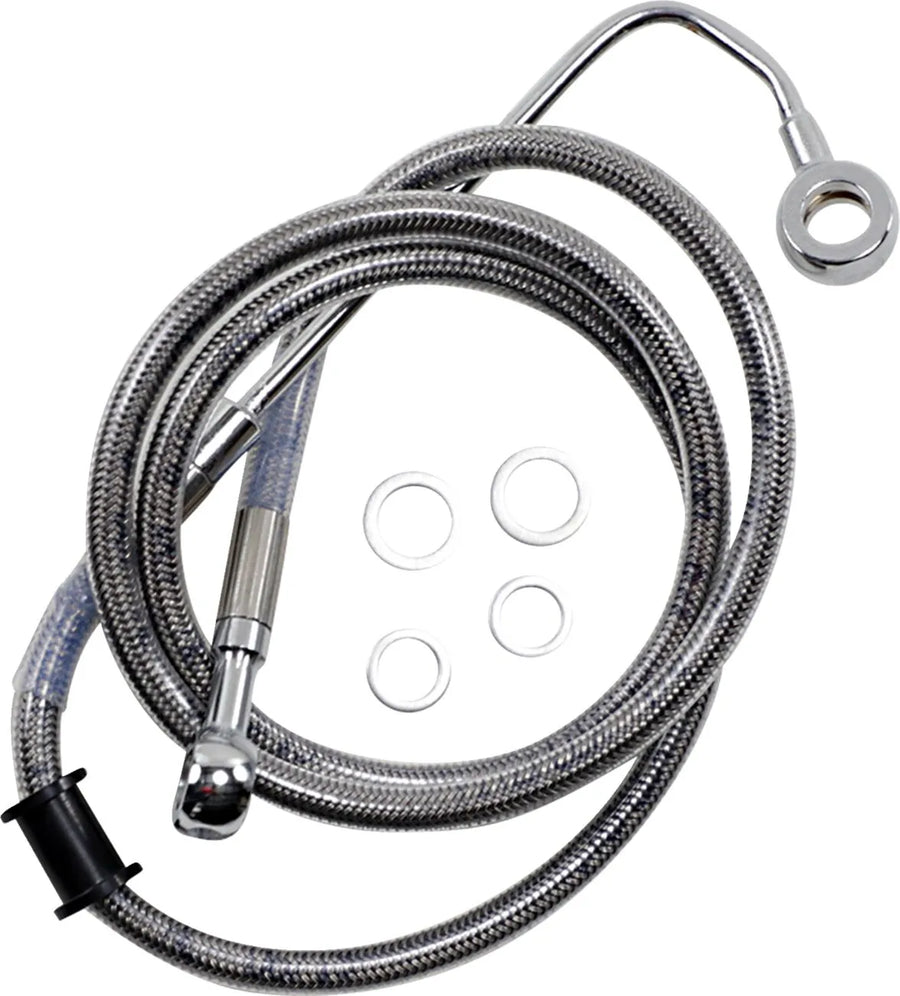 harley davidson flstc [DRAG SPECIALTIES] - Prodloužené brzdové vedení z nerezové oceli