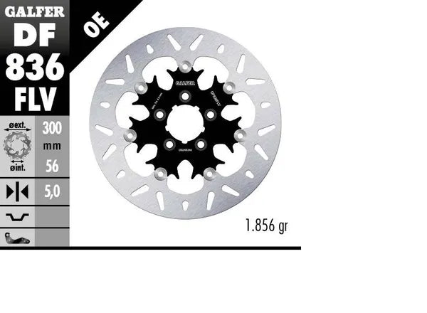 Harley-Davidson XL 883 N Sportster Iron [2021-2022] - Plovoucí brzdový kotouč kulatý - obrázek 4