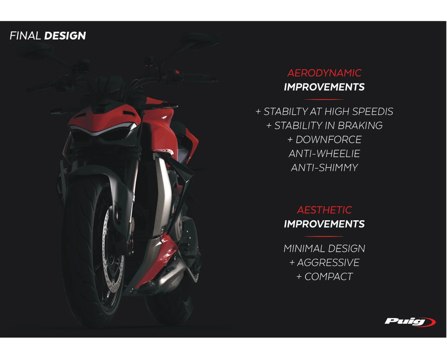 DUCATI STREETFIGHTER V2 [2024] – Obnažená boční kapotáž čelního skla