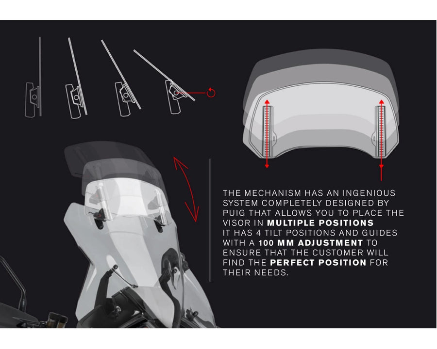 KTM 890 SMT [2025] – Spoiler Screen 2.0 Clip-on – průhledný