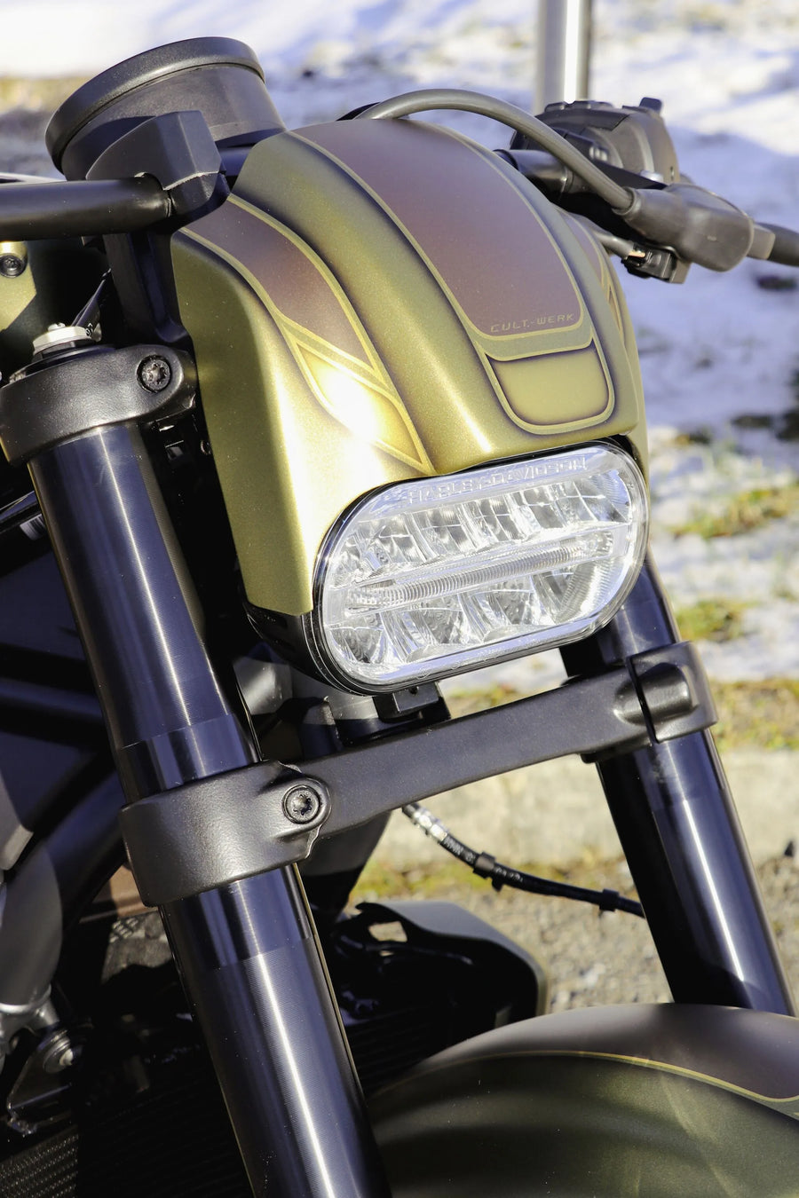 harley davidson sportster s rh 1250 s [CULT WERK] - kapotáž světlometu