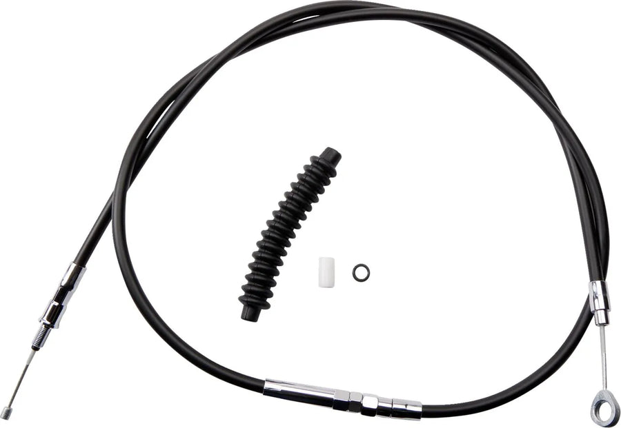 harley davidson fls [DRAG SPECIALTIES] - Vysoce výkonný černý vinylový spojkový kabel