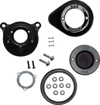 Harley-Davidson FLSS 1800 Softail Slim S [2016-2017] - Mini Teardrop Stealth Luftfilter-Kit – Oberfläche: Schwarz – Bild 5