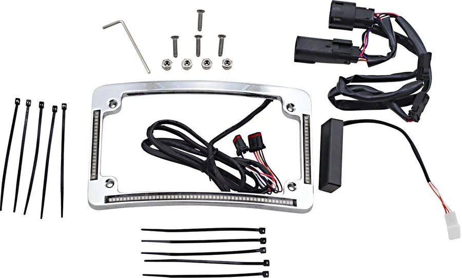 harley davidson fltruse [CUSTOM DYNAMICS] – rámeček SPZ s poloměrem LED
