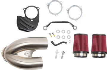 Harley-Davidson FLHCS 1923 Softail Heritage Classic 117 [2025] - Tuned Induction Luftfilterkit – Oberfläche: Silber – Bild 1
