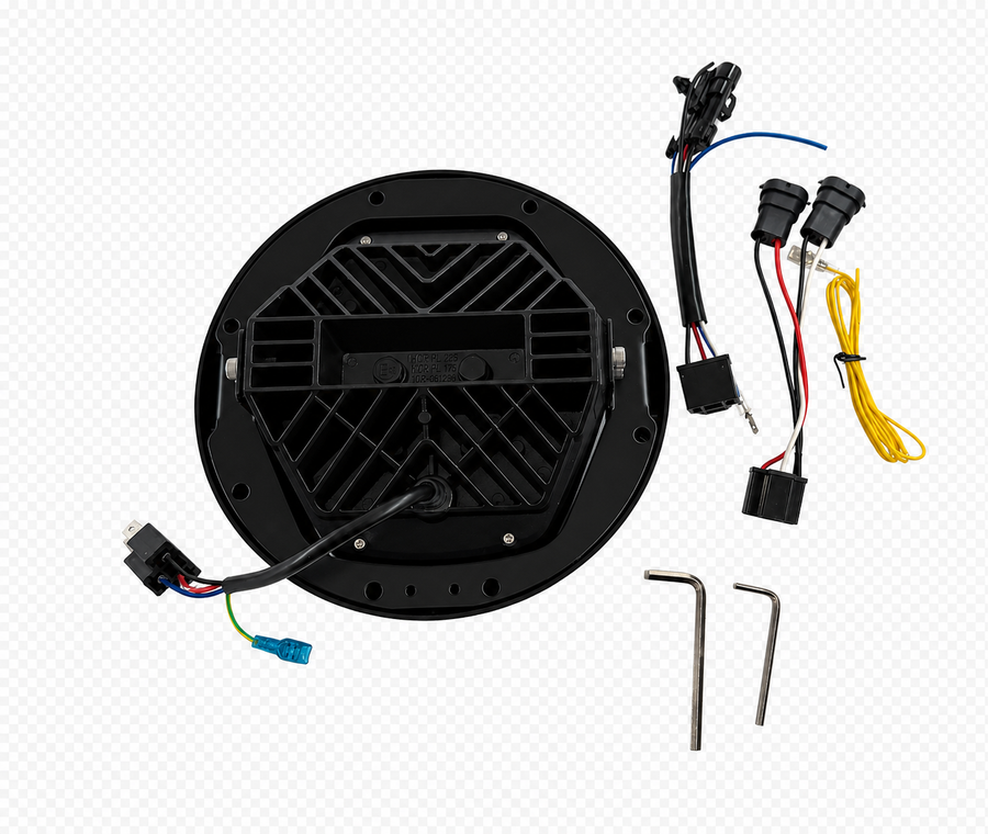 Universal LED-Hauptscheinwerfer 7 Zoll Weiß [MOTORIZE]