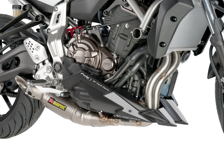 YAMAHA MT-07 MOTO CAGE [2017] – přední spoiler – karbonový vzhled