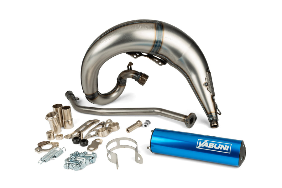 Beta RR Enduro 50 2T - Auspuff Cross ML Blau Links