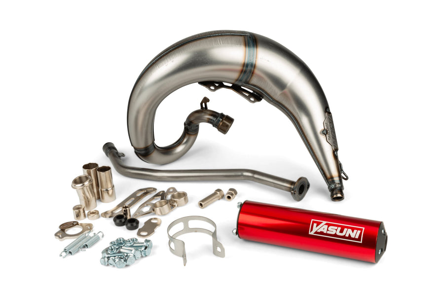 Beta RR Enduro 50 2T - Auspuff Cross ML Rot Links