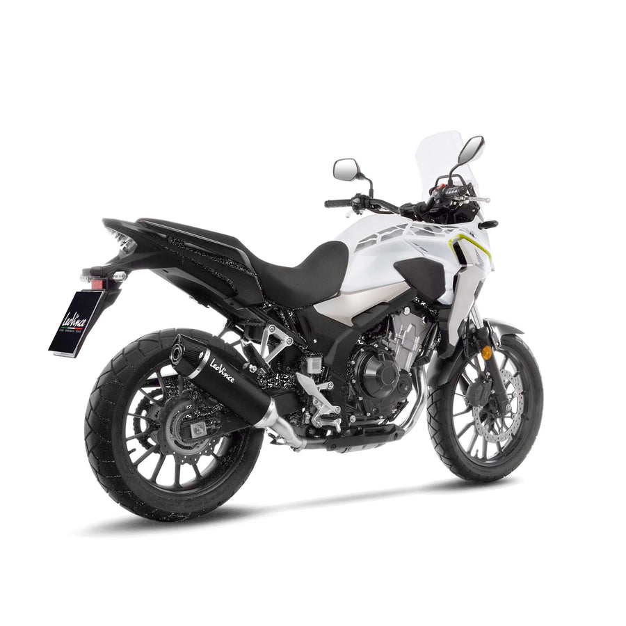 honda cb 500 [LEOVINCE] – Zadní tlumič Nero - nerez