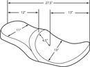 harley davidson touring [DRAG SPECIALTIES] – turistická sedačka s nízkou výškou-6
