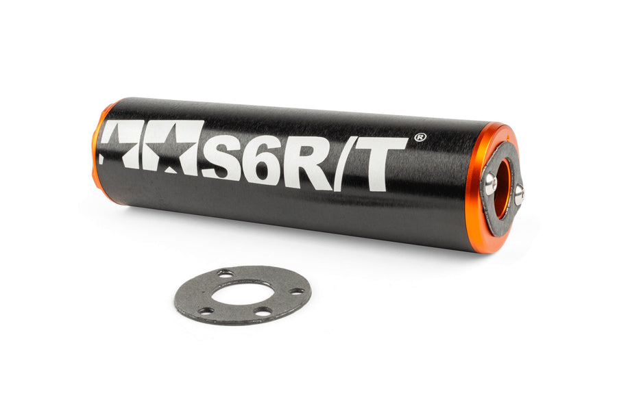 Beta RR Enduro 50 2T - Auspuff R/T 80–90 Schwarz / Orange
