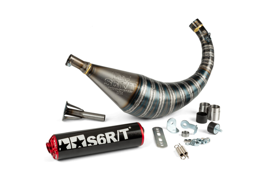 Rieju MRT SM 50 2T - Auspuff R/T 70 - 80 Schwarz / Rot