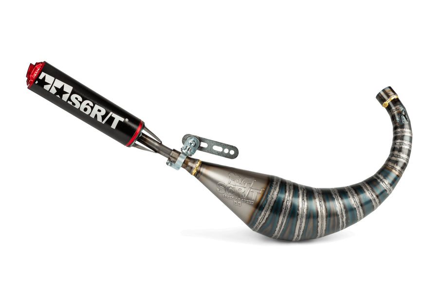Fantic XM 50 2T - Auspuff R/T 70 - 80 Schwarz / Rot