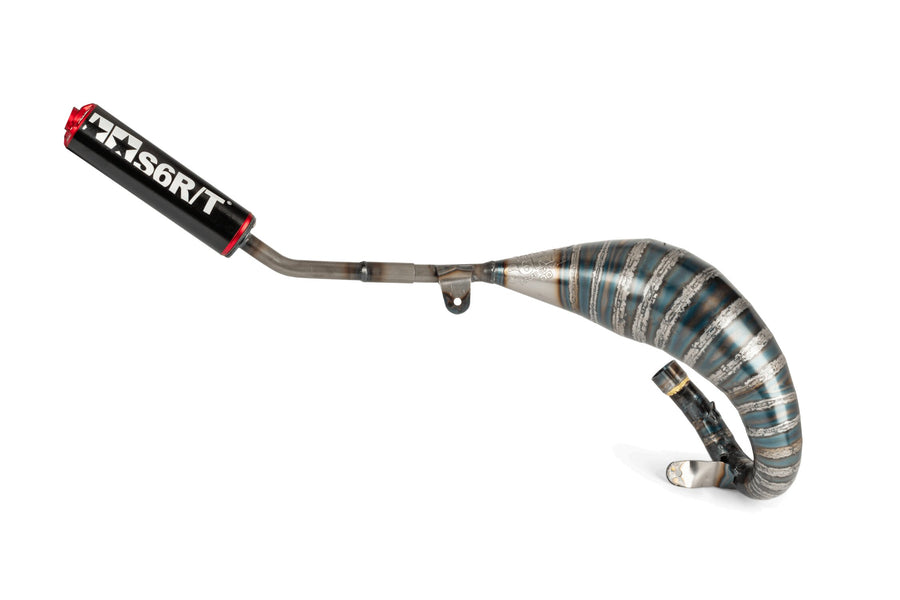 Beta RR Track 50 2T - Auspuff R/T 70–80 Schwarz / Rot