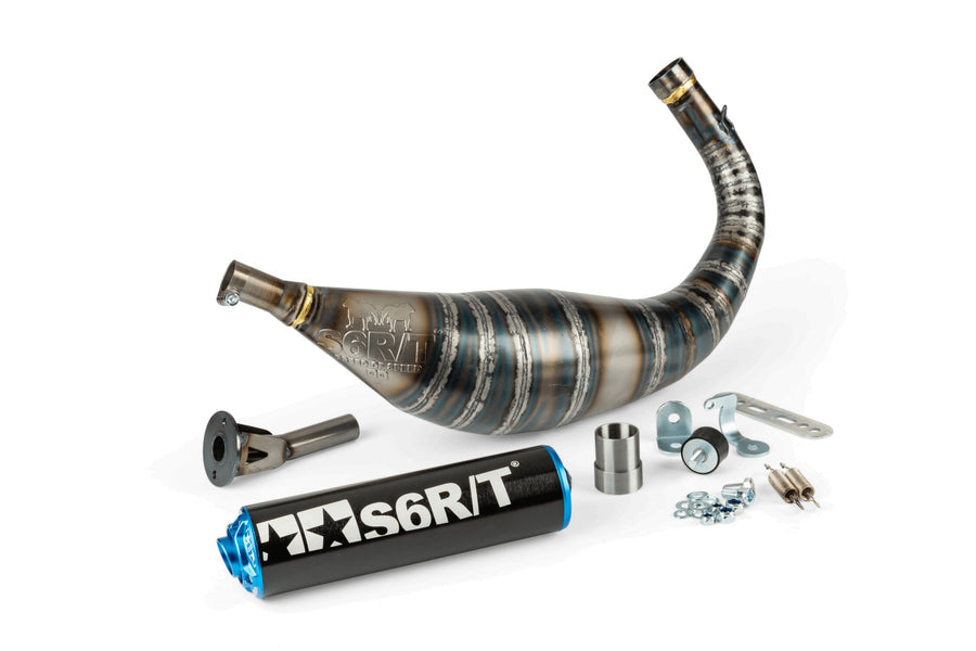 Beta RR-T SM 50 2T - Auspuff R/T 80–90 Schwarz / Blau