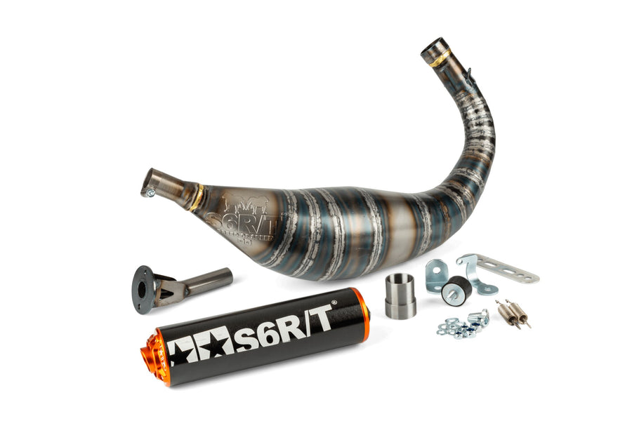 Beta RR-T SM 50 2T - Auspuff R/T 80–90 Schwarz / Orange