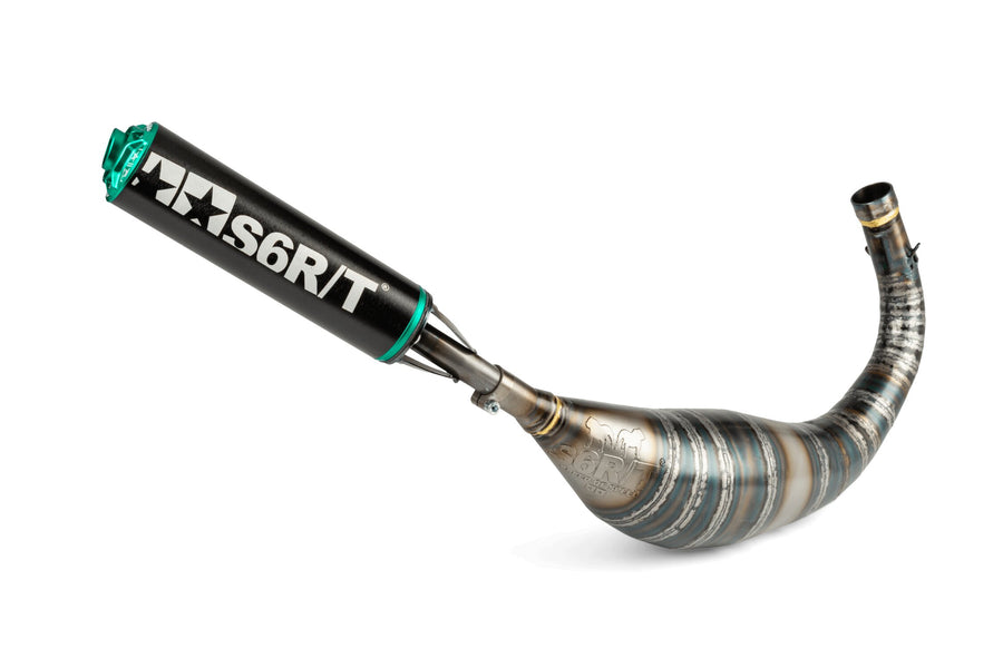 Beta RR-T SM 50 2T - Auspuff R/T 80–90 Schwarz / Türkis