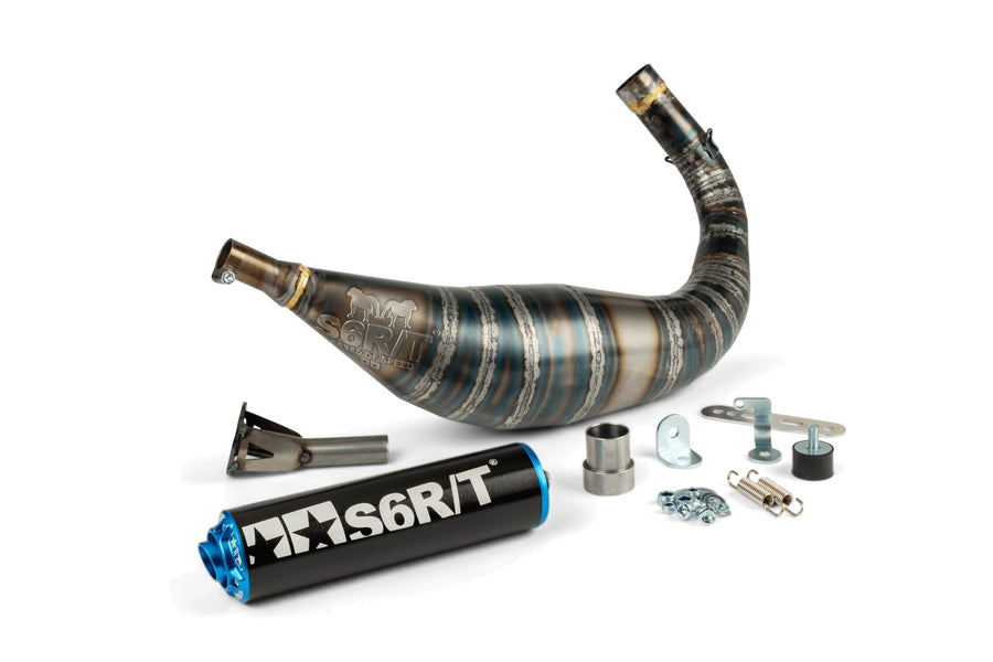 Beta RR SM 50 2T - Auspuff R/T 90-100 Schwarz/Blau