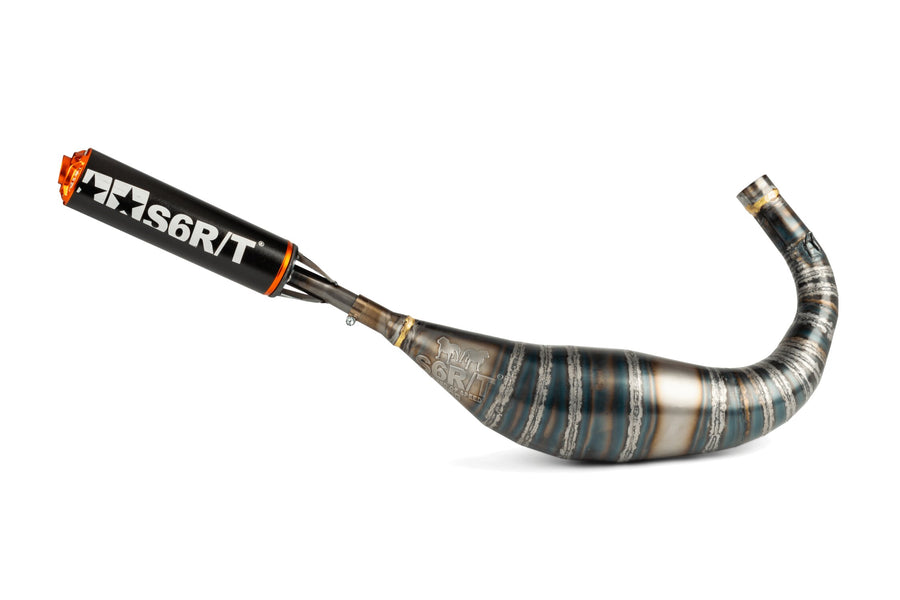 Beta RR SM 50 2T - Auspuff R/T 90-100 Schwarz/Orange