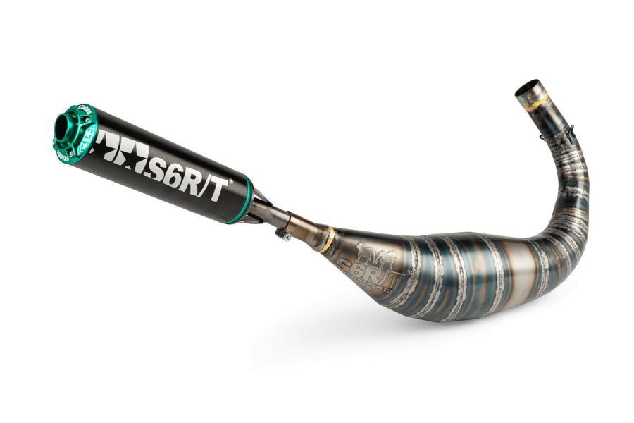 Rieju RR Enduro 50 2T AM6 - Auspuff R/T 90-100 Schwarz/Türkis