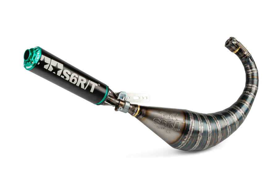 Derbi Senda DRD X-Treme SM '10 - '17 50 2T D50B0 - Auspuff R/T 70-80 Schwarztürkis