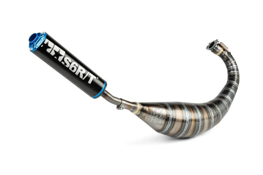 Aprilia SX SM 50 2T D50B0 [2007–] - výfuk 80-90 černá / modrá