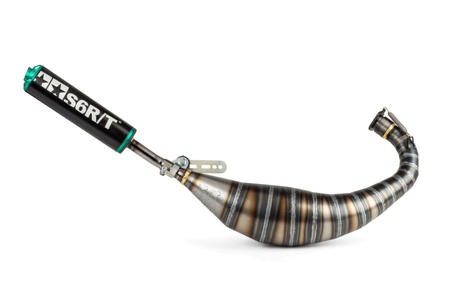 Derbi Senda X-Treme SM '05 - '10 50 2T D50B0 - Auspuff R/T Schwarz Türkis