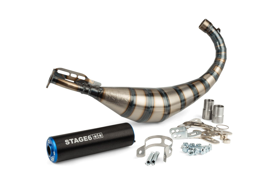 Beta RR Enduro 50 2T - Auspuff Streetrace 80-90 Blau