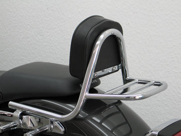Honda VT 750 S (Chain) [2010-2011] - SISSY BAR vyrobený z potrubí s polštáři a stojanem na zavazadla