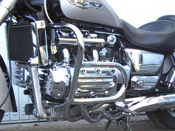 Honda F6C (Valkyrie) [1996-2001] - ochranný lišta, velká verze vyrobená z trubice 30 mm, 2 tlg., S ochranou hlavy válce