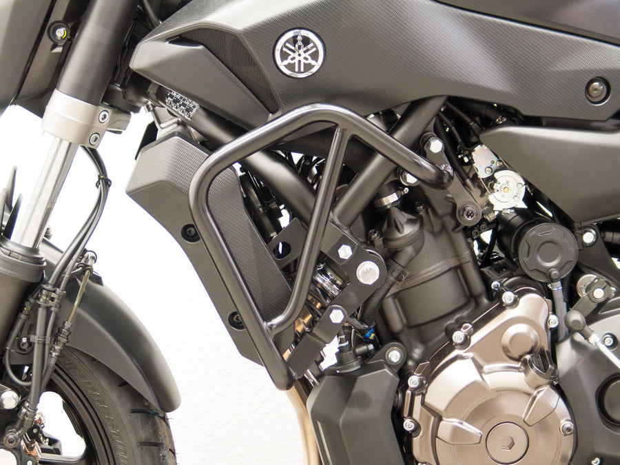 Yamaha MT-07 [2014-2017]-Opakkový bar, výše, černá, černá