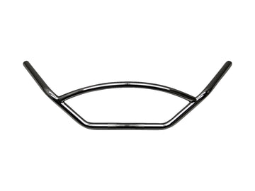 Řidič motocyklů Ø 25 - Řídítka se zaoblenou vzpěrou 780 mm široká, černá