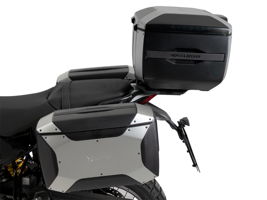 Ducati Desert X V2 [2026-] - Smartrack Set inkl. Xcore Topcase silber/schwarz