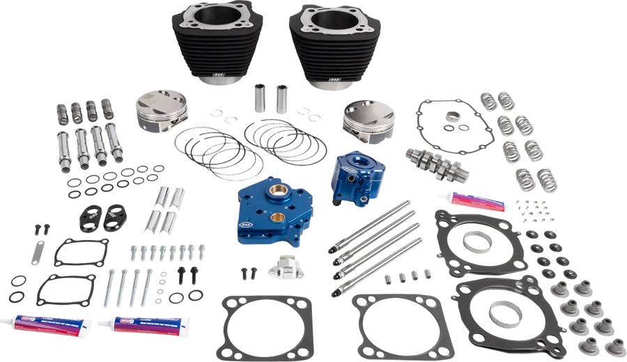 Harley-Davidson FLHCS 1923 Softail Heritage Classic 117 [2026] - 132" Power Package Motorleistungs-Kit – Oberfläche: Schwarz, Nicht hervorgehobene Kühlrippen – Bild 1