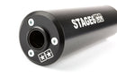 Peugeot XP6-Enduro 50 2T AM6 - Auspuff Streetrace 80-90 Schwarz