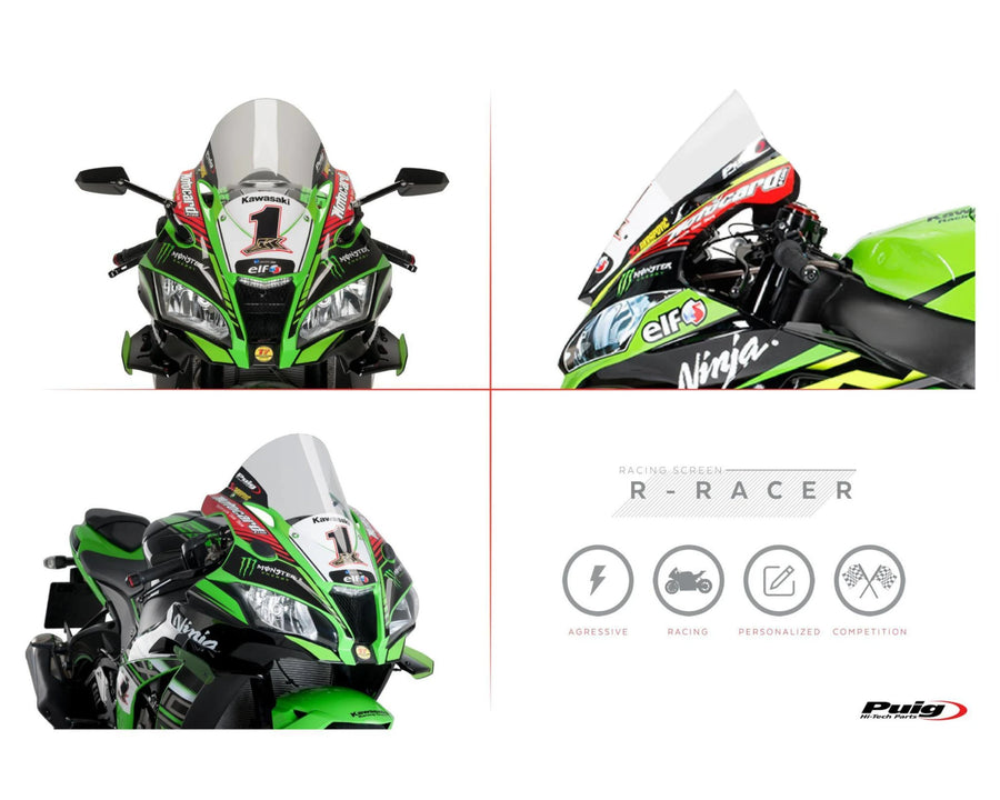 KAWASAKI ZX-10RR NINJA PERFORMANCE [2018] – obrazovka R-Racer – černá