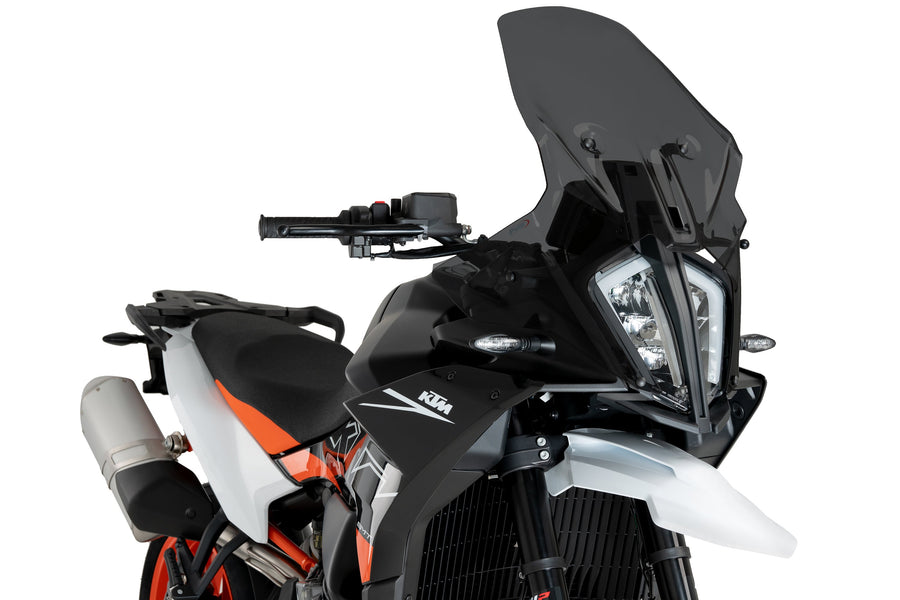 KTM 890 SMT [2025] – cestovní obrazovka – silně tónovaná