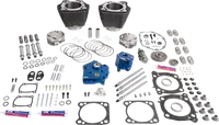 Harley-Davidson FLHCS 1923 Softail Heritage Classic Solo 117 [2026] - 132" Power Package Motorleistungs-Kit – Oberfläche: Schwarz, Hervorgehobene Lamellen – Bild 6