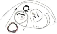 Harley Davidson Flhtcui [LA CHOPPERS] - Kompletní sada lanka/brzdového vedení z nerezové oceli