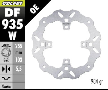 Triumph Tiger Sport 660 ABS [2022-2026] - BREMSSCHEIBE FIXED WAVE – Bild 1