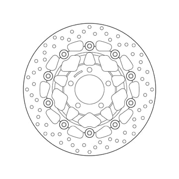 Suzuki Gsx 600 [BREMBO] - Kulatý plovoucí brzdový kotouč řady Oro