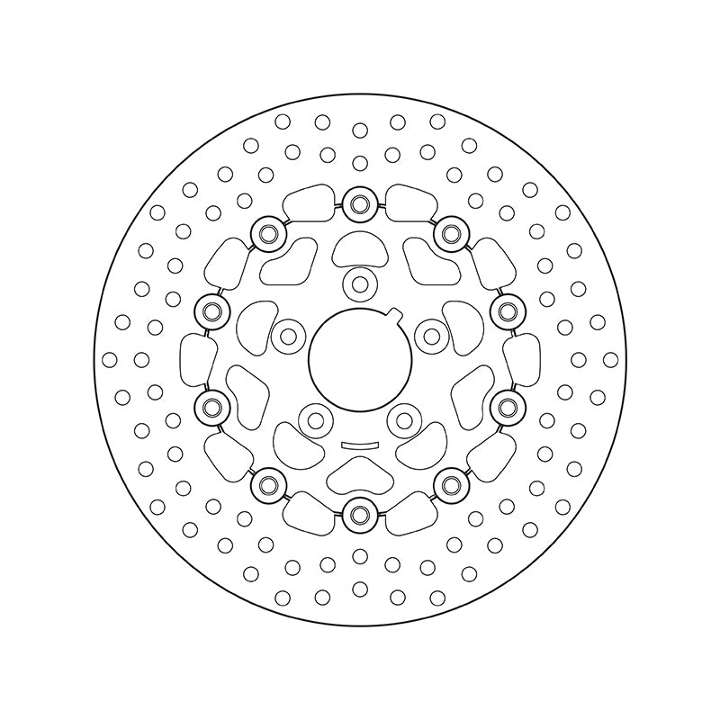 Harley Davidson Fxsts [BREMBO] - Kulatý plovoucí brzdový kotouč řady Oro
