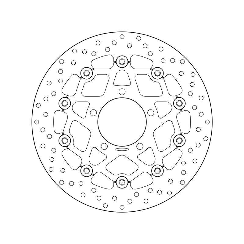 Kawasaki Kle 650 [BREMBO] - Kulatý plovoucí brzdový kotouč řady Oro