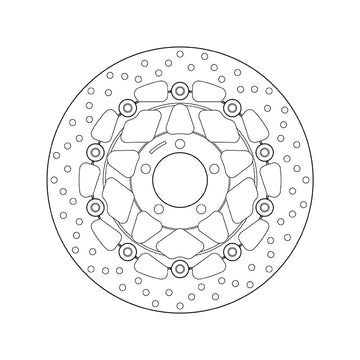 Kawasaki Z 750 [BREMBO] - Kulatý plovoucí brzdový kotouč řady Oro