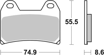 Moto Guzzi V 7 Iii Carbon [BREMBO] - Soutěžní karbonové keramické brzdové destičky - 07BB19RC