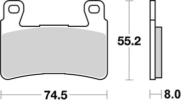Honda Vtr 1000 Sp 1 [BREMBO] - Soutěžní karbon-keramické brzdové destičky - 07HO45RC