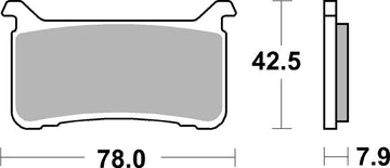 Honda Cmx 1100 Rebel Dct [BREMBO] - Soutěžní karbon-keramické brzdové destičky - 07HO63RC