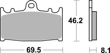 Kawasaki Vn 1700 [BREMBO] - Soutěžní karbon-keramické brzdové destičky - 07KA13RC